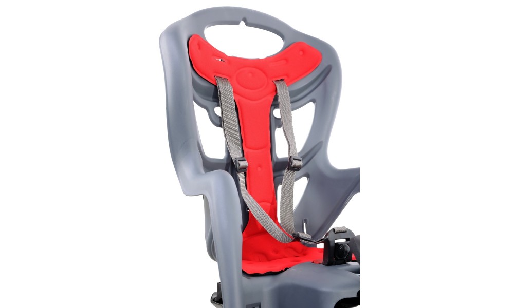 Fotelik Bellelli Pepe Lux Clamp na bagażnik - szaro-czerwony