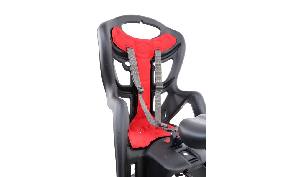 Fotelik Bellelli Pepe Standard do ramy - czarno-czerwony