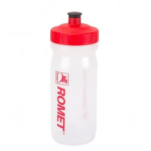 Bidon rowerowy Romet Big Mouth 600ml - przezroczysto-czerwony 1