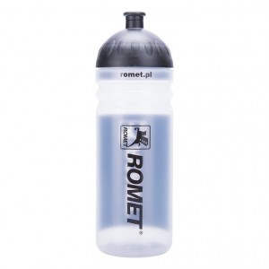 Bidon Romet 0,7l - przezroczysto-czarny 2
