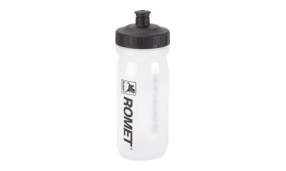 Bidon Romet Max 0,6l - przezroczysto-czarny