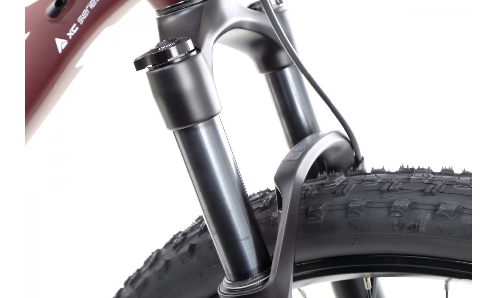 Rower górski Romet Mustang M6 - bordowo-biały