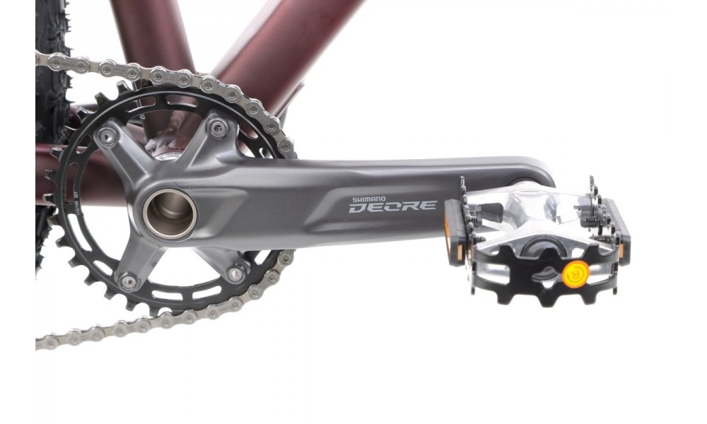 Rower górski Romet Mustang M6 - bordowo-biały