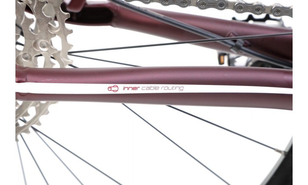 Rower górski Romet Mustang M6 - bordowo-biały