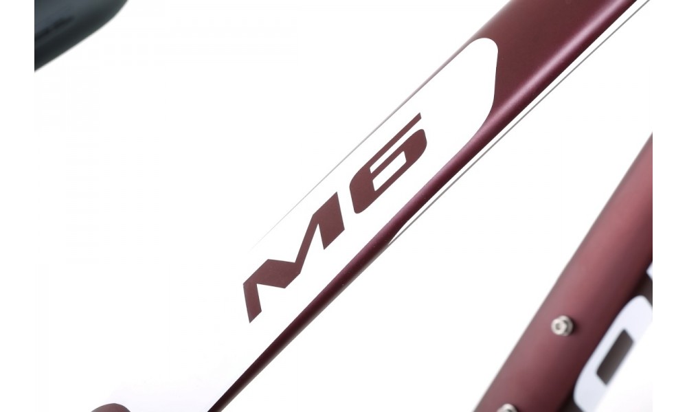 Rower górski Romet Mustang M6 - bordowo-biały