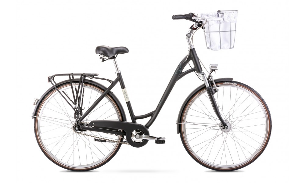 Rower miejski Romet Art Deco Lux - czarny