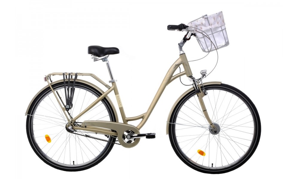 Rower miejski Romet Art Deco Classic - szampański