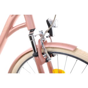 Rower miejski Romet Art Deco Eco - różowy 2