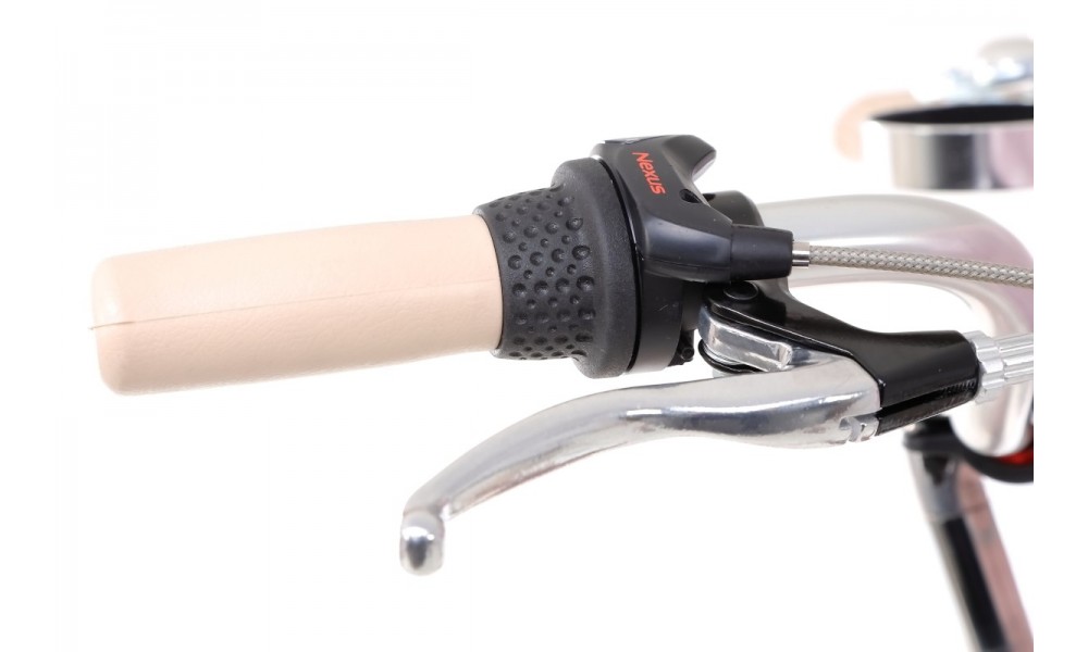 Rower miejski Romet Art Deco Eco - różowy