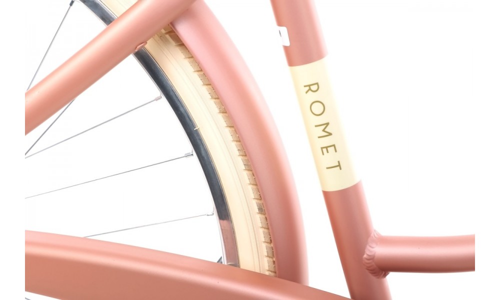 Rower miejski Romet Art Deco Eco - różowy