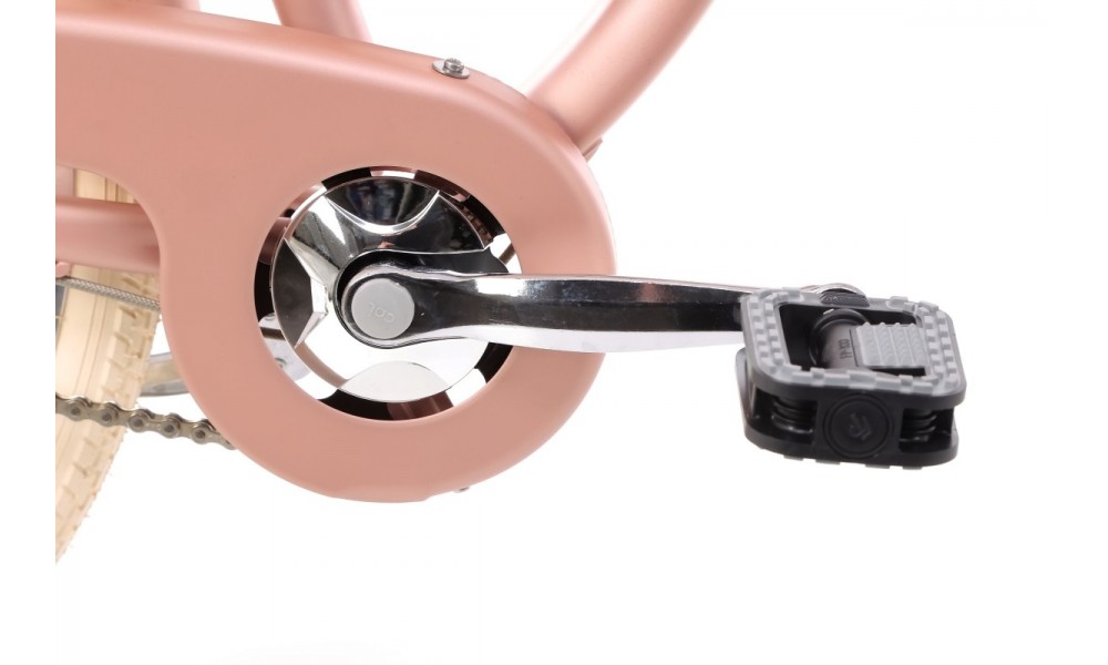Rower miejski Romet Art Deco Eco - różowy