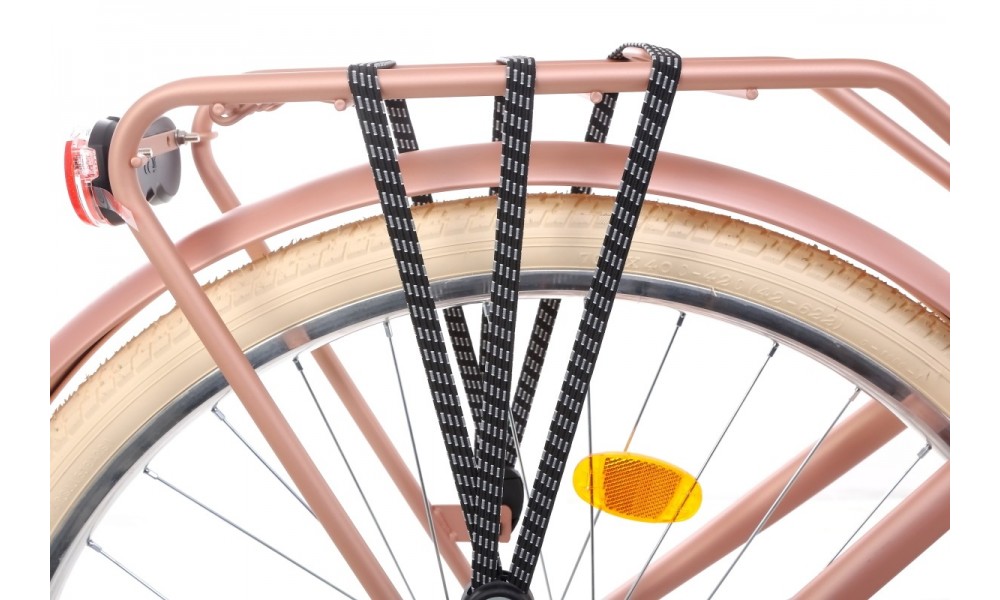 Rower miejski Romet Art Deco Eco - różowy
