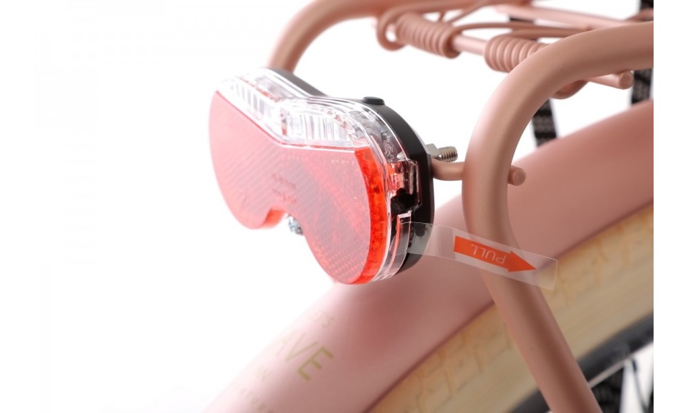 Rower miejski Romet Art Deco Eco - różowy