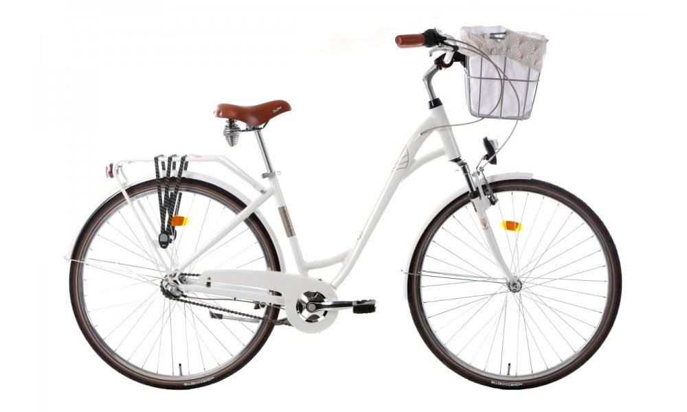Rower miejski Romet Art Deco Eco - biały