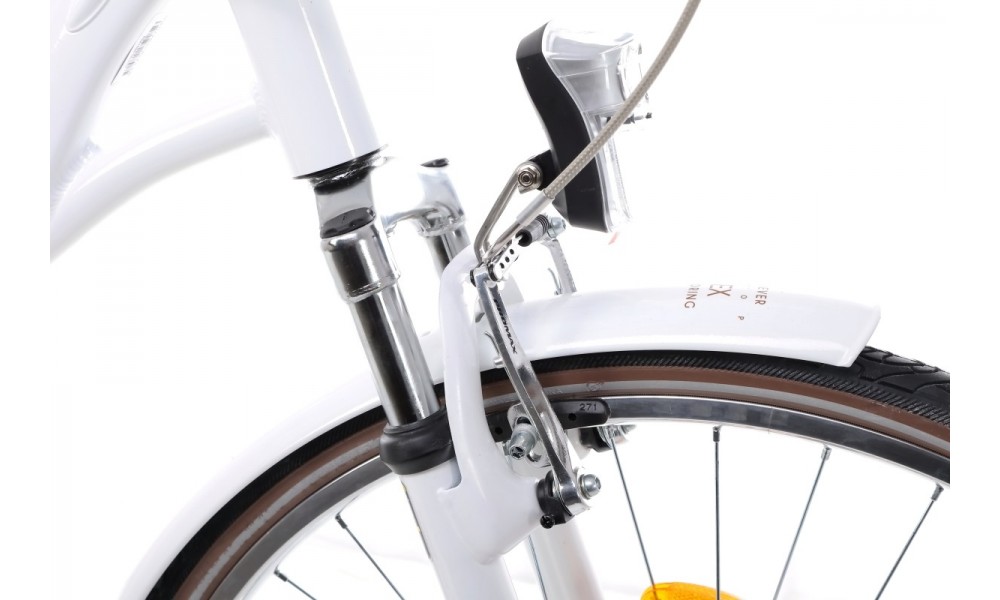 Rower miejski Romet Art Deco Eco - biały