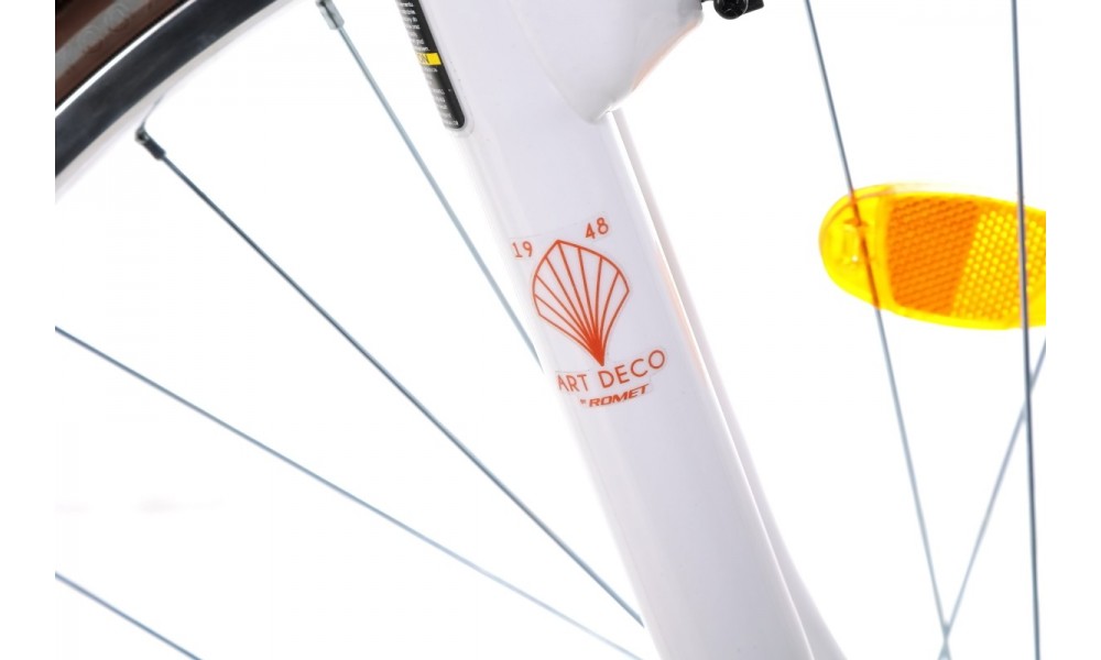 Rower miejski Romet Art Deco Eco - biały