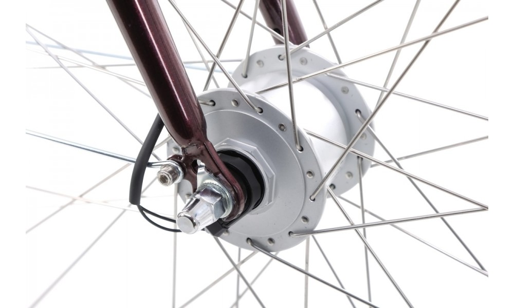 Rower miejski Romet Pop Art Lux  - bordowy