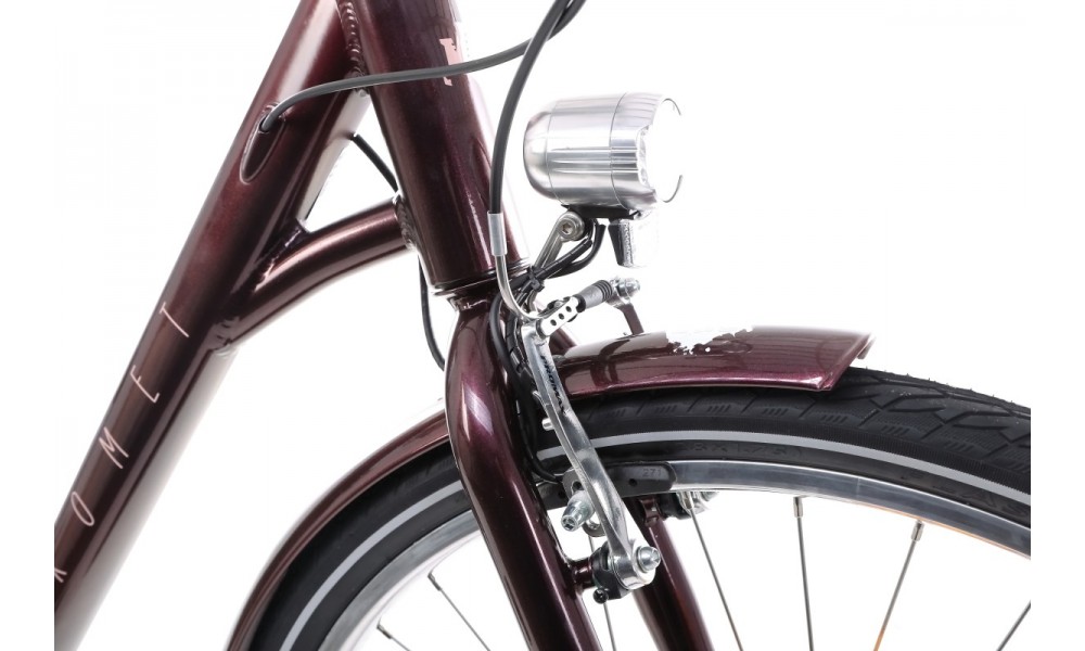 Rower miejski Romet Pop Art Lux  - bordowy