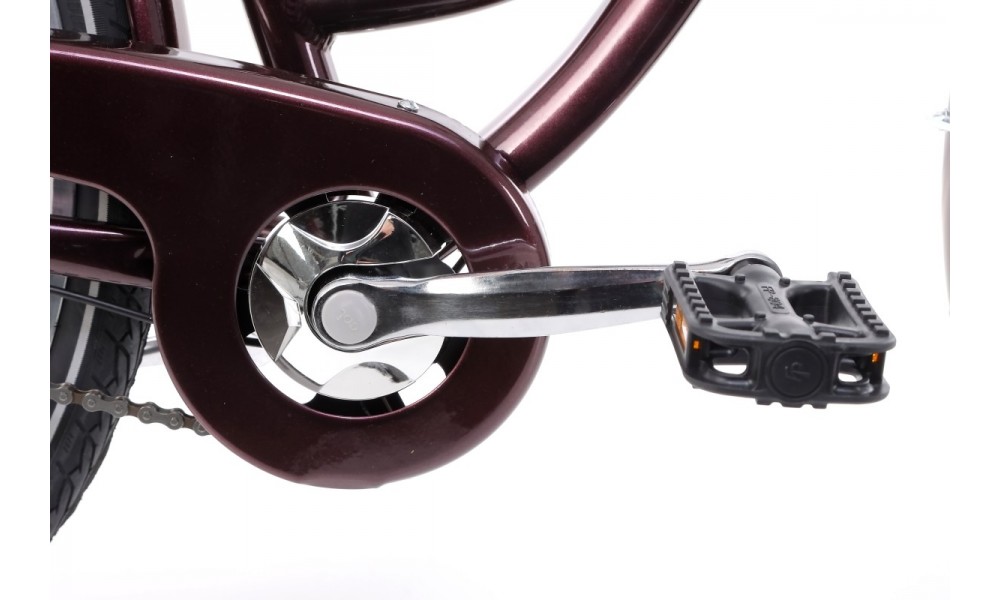 Rower miejski Romet Pop Art Lux  - bordowy