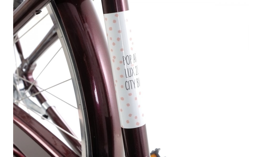 Rower miejski Romet Pop Art Lux  - bordowy