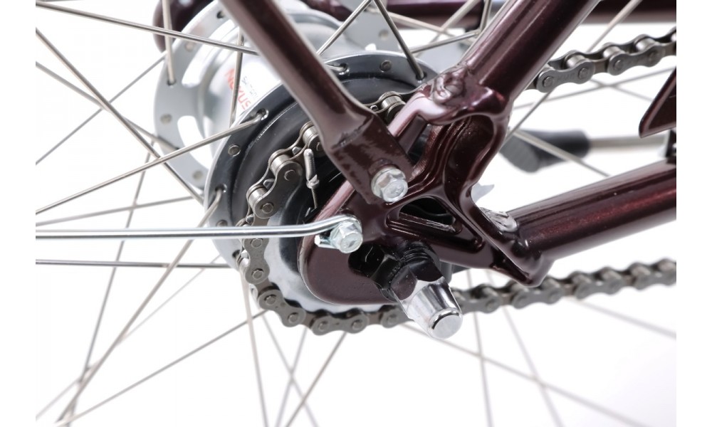 Rower miejski Romet Pop Art Lux  - bordowy