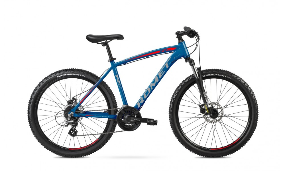 Rower górski Romet Rambler R6.3 - niebieski-czerwony