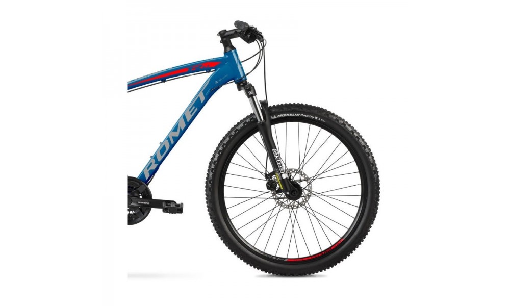 Rower górski Romet Rambler R6.3 - niebieski-czerwony