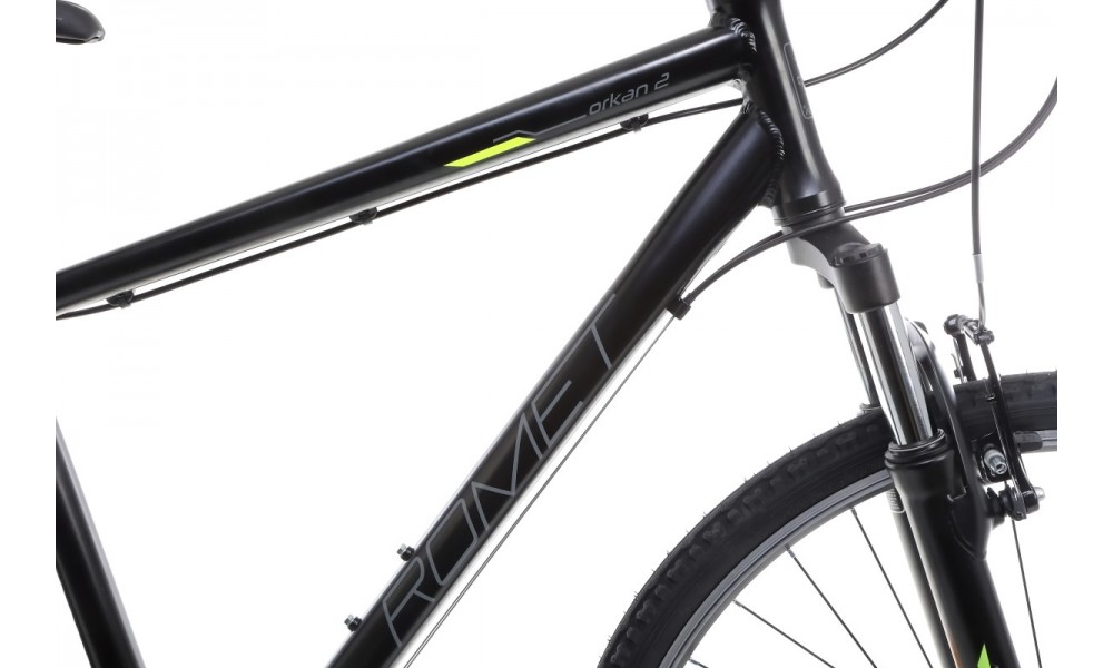 Rower crossowy Romet Orkan 2M  - czarno-limonkowy