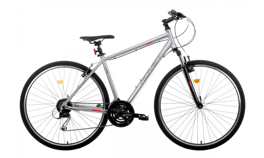 Rower crossowy Romet Orkan 2M  - grafitowy-czerwony