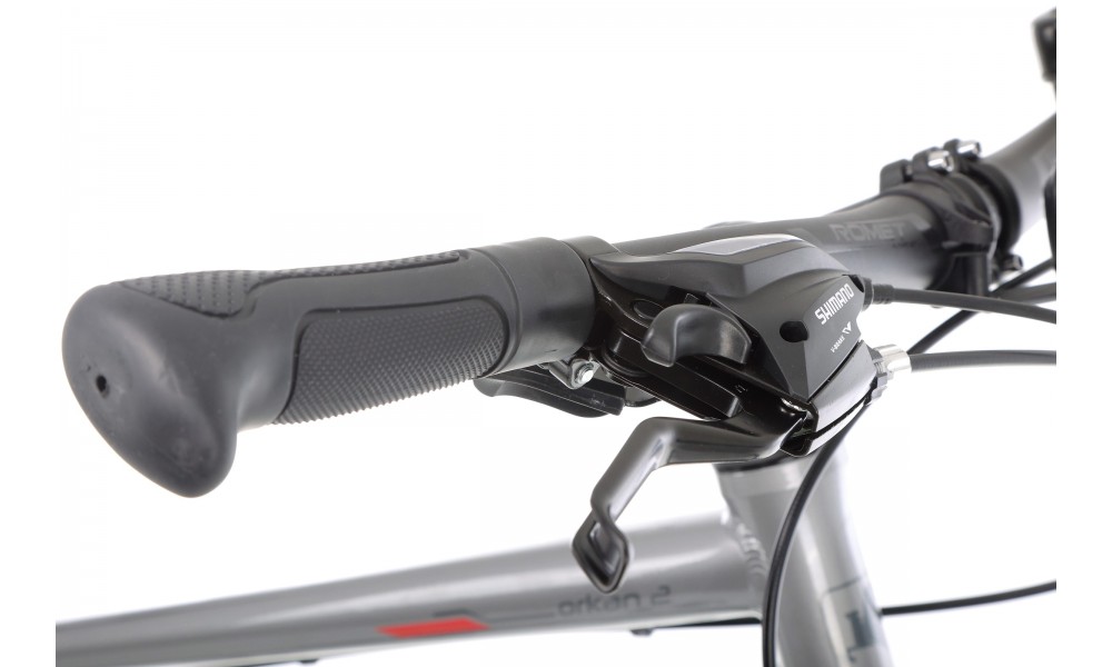 Rower crossowy Romet Orkan 2M  - grafitowy-czerwony