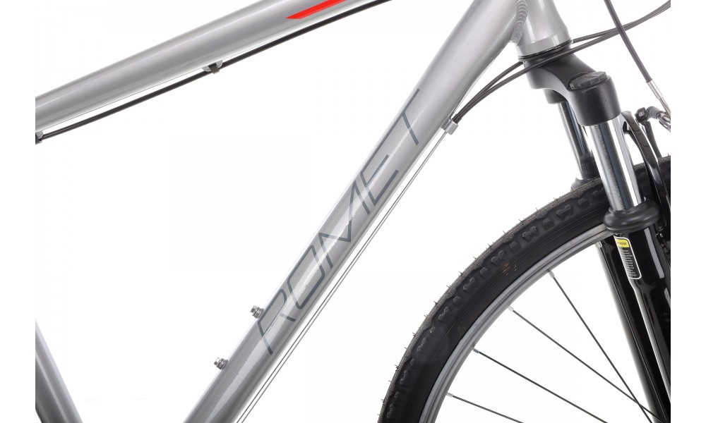 Rower crossowy Romet Orkan 2M  - grafitowy-czerwony