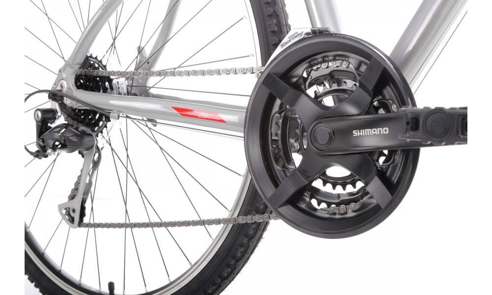 Rower crossowy Romet Orkan 2M  - grafitowy-czerwony