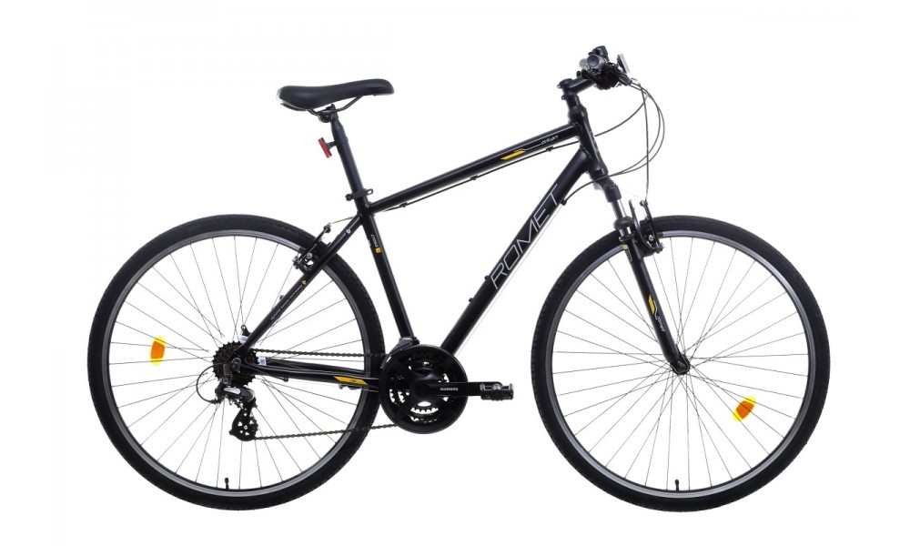 Rower crossowy Romet Orkan M  - czarno-żólty