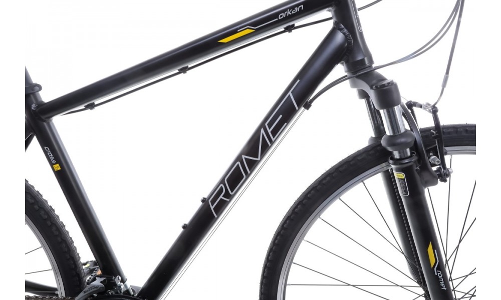 Rower crossowy Romet Orkan M  - czarno-żólty