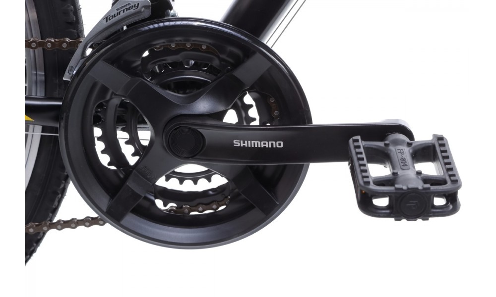 Rower crossowy Romet Orkan M  - czarno-żólty