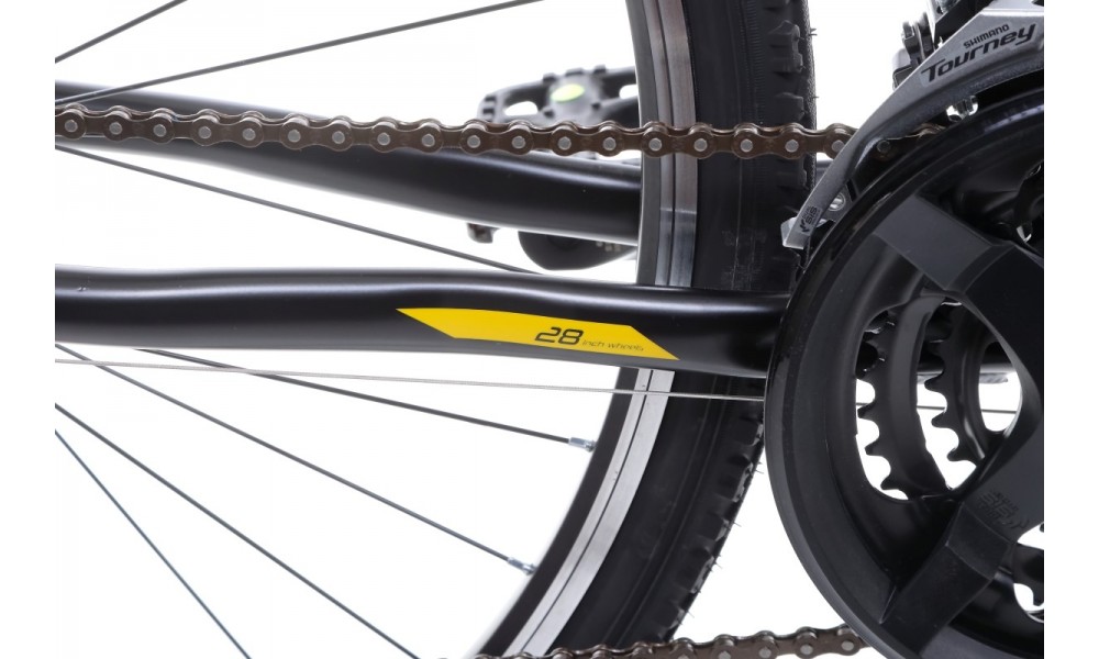 Rower crossowy Romet Orkan M  - czarno-żólty