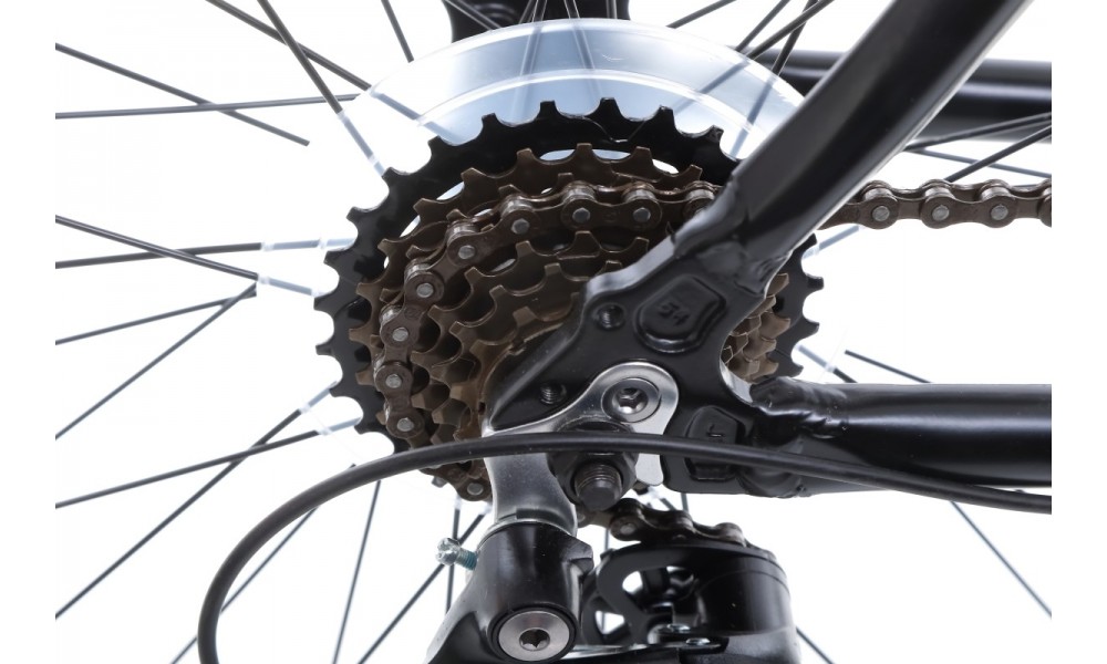 Rower crossowy Romet Orkan M  - czarno-żólty