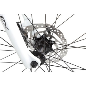 Rower crossowy Romet Orkan 6D - srebrno-różowy 2