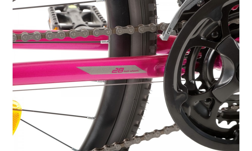 Rower crossowy Romet Orkan 1D - różowy