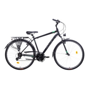 Rower trekkingowy Romet Wagant 1  - czarno-zielony 1