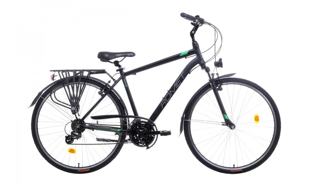 Rower trekkingowy Romet Wagant 1  - czarno-zielony