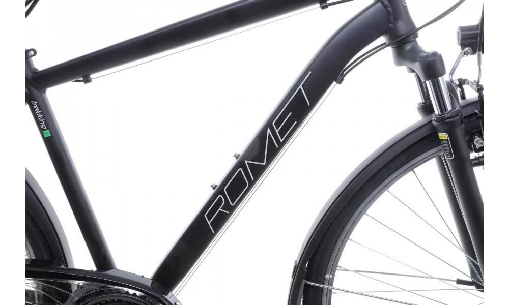 Rower trekkingowy Romet Wagant 1  - czarno-zielony