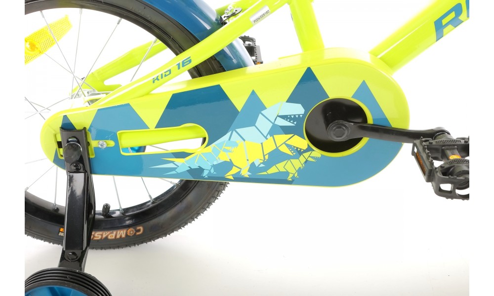 Rower dziecięcy Romet Tom 16  - zielono-niebieski