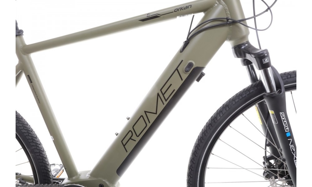 Rower crossowy elektryczny Romet Orkan 1 M MM - zielony-czarny