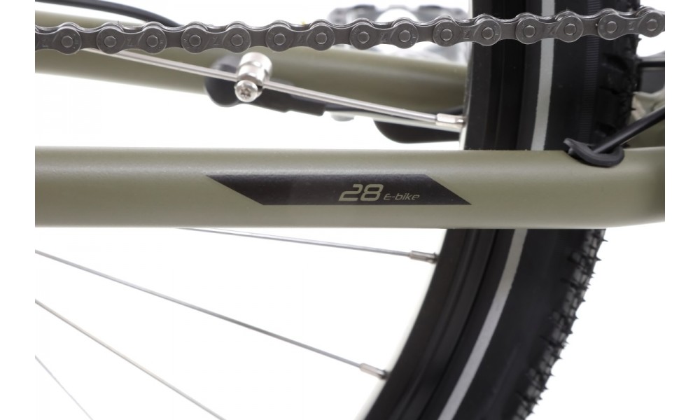 Rower crossowy elektryczny Romet Orkan 1 M MM - zielony-czarny