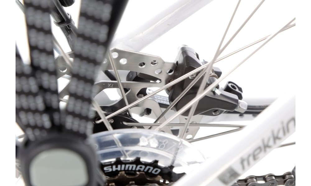 Rower trekkingowy elektryczny Romet Gazela 1MM - biały-grafitowy