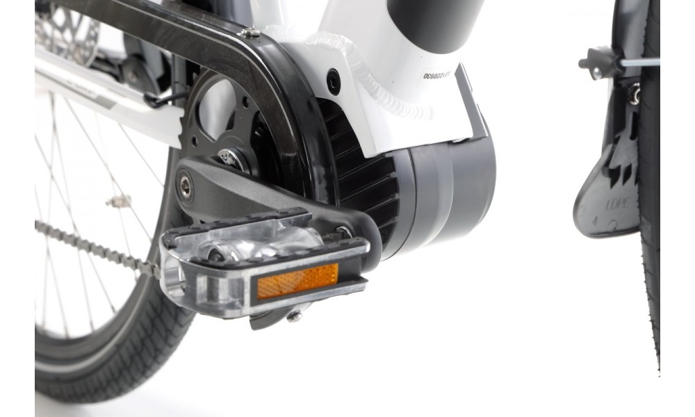 Rower trekkingowy elektryczny Romet Gazela 1MM - biały-grafitowy