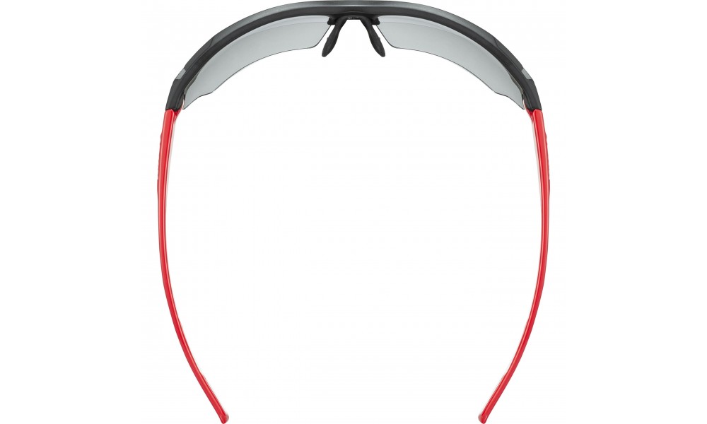 Okulary Uvex Sportstyle 802 vario - czarno-czerwono-biały