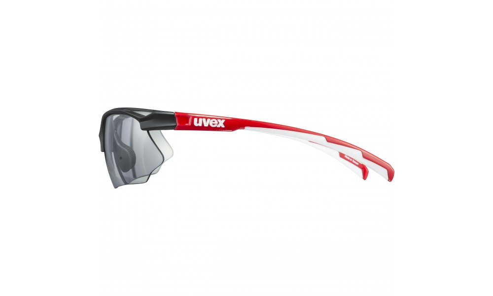 Okulary Uvex Sportstyle 802 vario - czarno-czerwono-biały