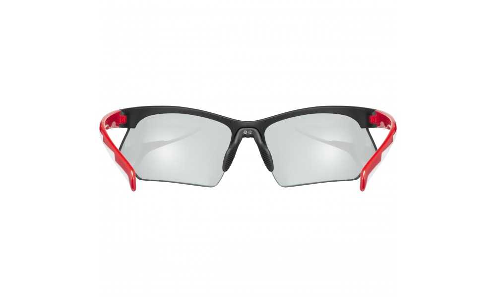 Okulary Uvex Sportstyle 802 vario - czarno-czerwono-biały